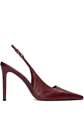 BLACK SUEDE STUDIO Lainey slingback pumps - Red