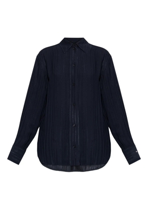 Victoria Beckham buttoned blue shirt