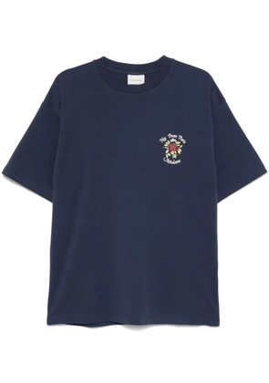 Drôle De Monsieur slogan-print T-shirt - Blue