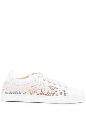 AGL lace low-top sneakers - White