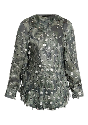 ETRO embellished floral blouse - Green