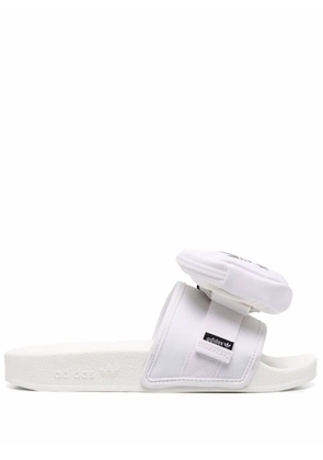 adidas Adilette logo-strap slides - White