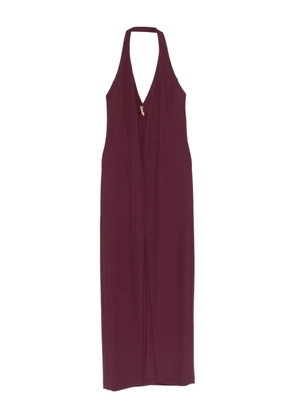 Patrizia Pepe halterneck midi dress - Red