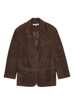 REMAIN padded-shoulder blazer - Brown