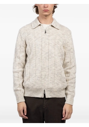 Gran Sasso long-sleeve zip-up cardigan - Neutrals