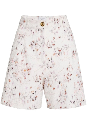 Giambattista Valli patterned-jacquard shorts - White