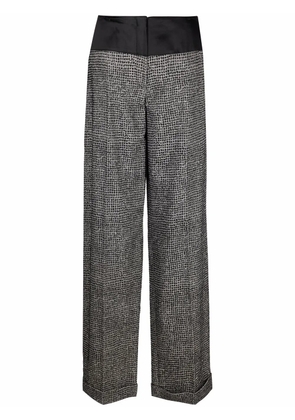 Gianfranco Ferré Pre-Owned 1990s patterned wide-leg trousers - Grey