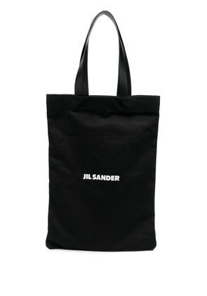 Jil Sander logo-print tote bag - Black