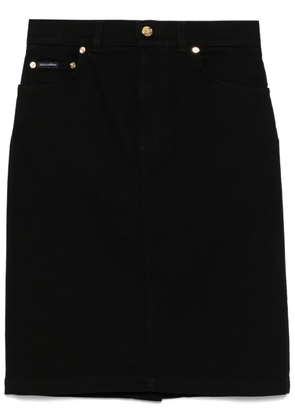 Dolce & Gabbana denim midi skirt - Black