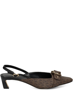 Michael Michael Kors Jaden slingback kitten-heel pumps - Brown