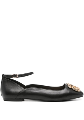 LIU JO ankle-strap ballet flats - Black