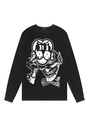 CHITO Mask graphic-print long-sleeve T-shirt - Black