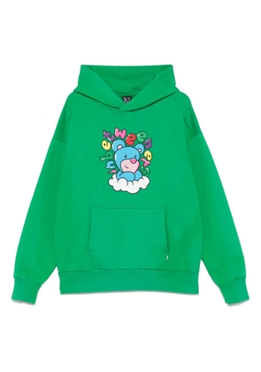 INBETWEENERS graphic-print hoodie - Green