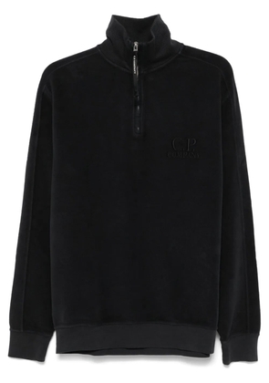 C.P. Company logo-embroidered sweatshirt - Blue