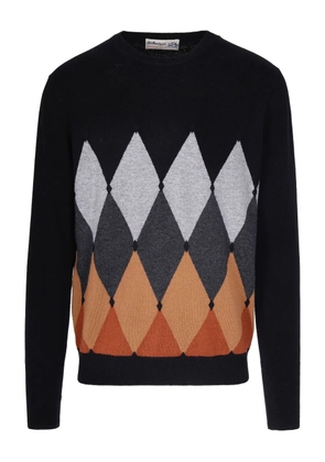 Ballantyne argyle pattern sweater - Black