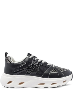 PINKO logo-detail mesh-upper sneakers - Black