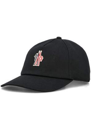 Moncler Grenoble embroidered logo baseball cap - Black