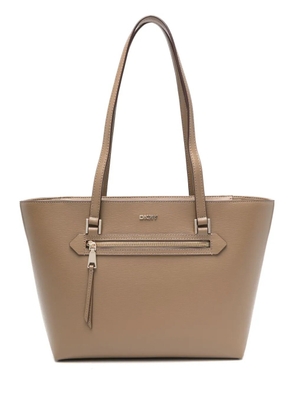 DKNY logo-lettering tote bag - Neutrals