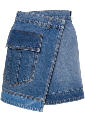 Philosophy Di Lorenzo Serafini asymmetric denim skirt - Blue
