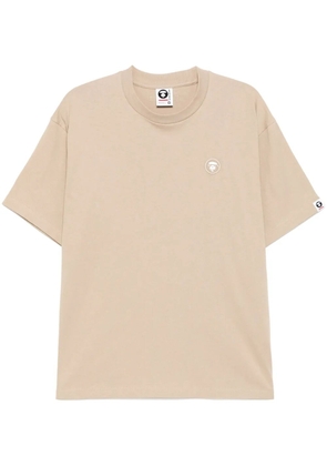 AAPE BY *A BATHING APE® logo-patch T-shirt - Brown