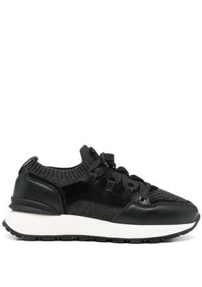 Doucal's panelled sneakers - Black