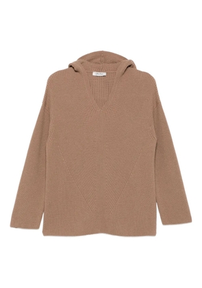 'S Max Mara hooded ribbed jumper - Brown