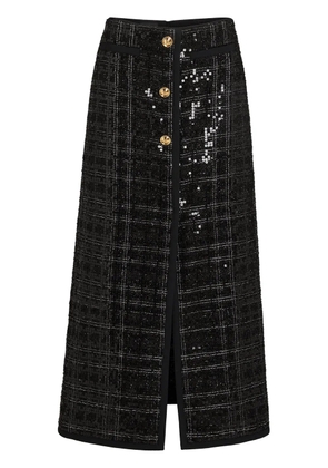 Giambattista Valli sequinned maxi skirt - Black