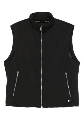 BOSS zip-front waistcoat - Black