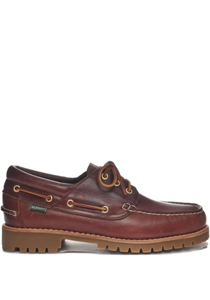 Sebago leather lace-up loafers - Brown