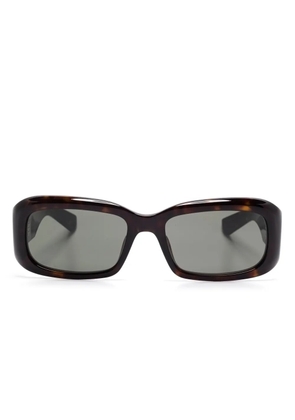 Saint Laurent Eyewear rectangle-frame sunglasses - Brown