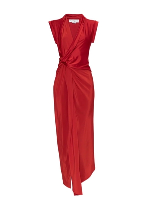 Victoria Beckham knot detail maxi dress - Red