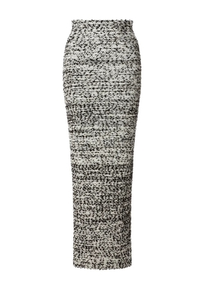 Alberta Ferretti textured midi skirt - Black