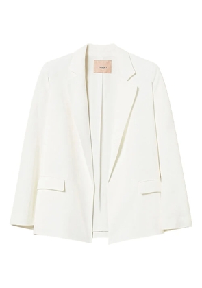 TWINSET cape crepe blazer - Neutrals