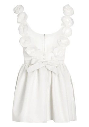 Giambattista Valli floral-appliqué dress - White