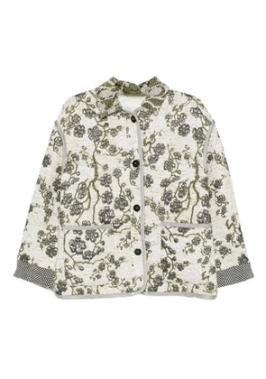 Forte Forte floral-print button jacket - Grey