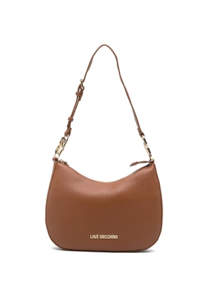 Love Moschino logo-detail shoulder bag - Brown