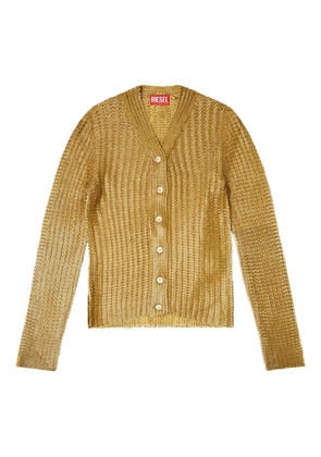 Diesel ribbed-knit cardigan - Brown