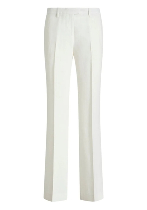 ETRO slub-texture tailored trousers - White