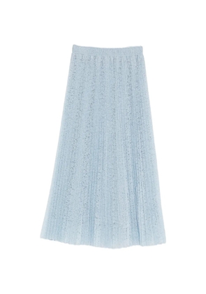 Ermanno Scervino pleated lace skirt - Blue