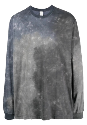 Attachment long-sleeve cotton T-shirt - Blue