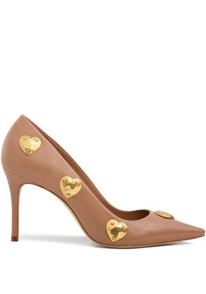 Cinq A Sept Luna hearts pumps - Neutrals