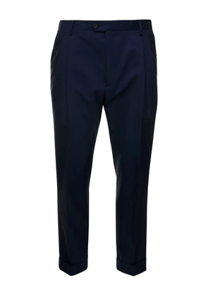 Reveres 1949 pleated cuffed trousers - Blue