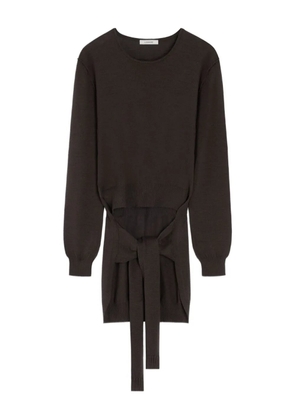 LEMAIRE asymmetric belted top - Brown