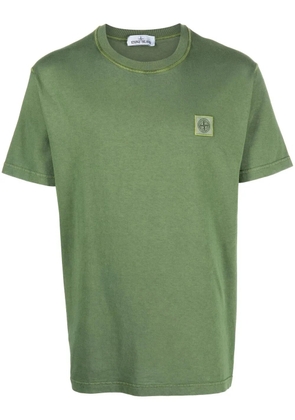 Stone Island Compass patch cotton T-shirt - Green