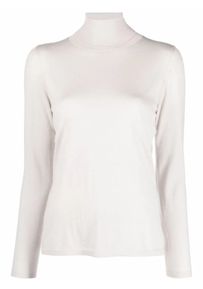 Liska fine-knit roll-neck jumper - Neutrals