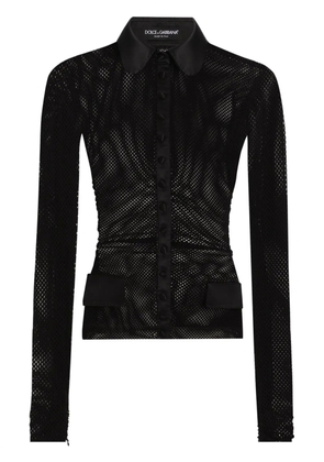 Dolce & Gabbana mesh shirt - Black