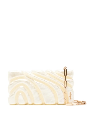 Cult Gaia Aura chain-strap clutch - Neutrals