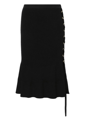 TWINSET logo-plaque skirt - Black