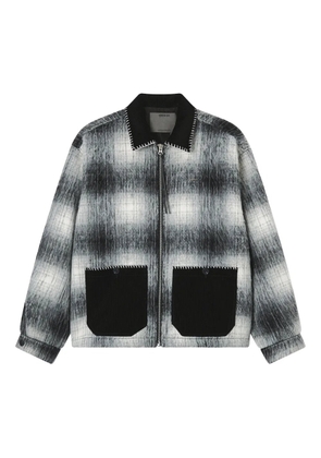 Musium Div. check corduroy-pocket jacket - Black