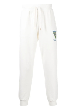 Casablanca Tennis Club tapered joggers - White